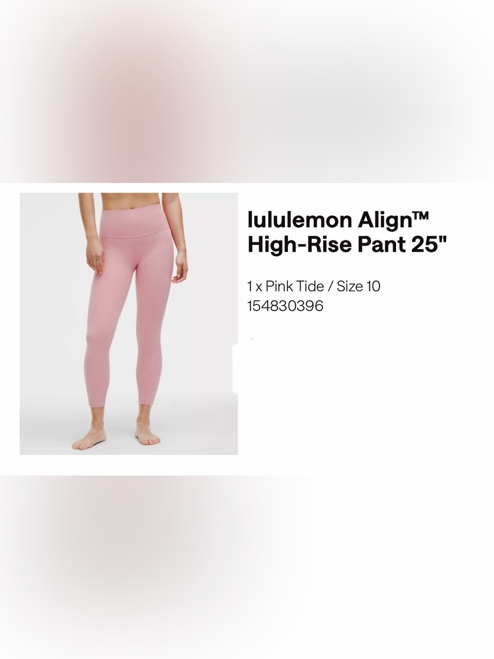 lululemon Align High-Rise 25" Pant in Pink Tide